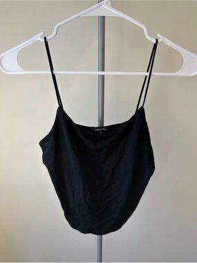 Ambiance Black Double Spaghetti Strap Cami